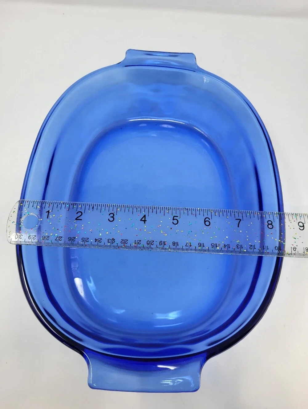 Pyrex #702 2.5 Quart Cobalt Blue Oval Casserole Baking Dish Vintage Glass